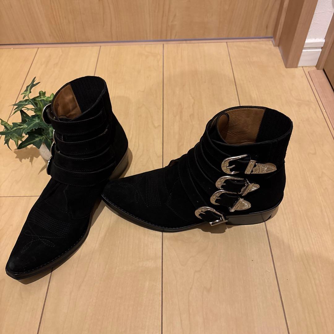 TOGA PULLA レディースショートブーツ Black Suede 38