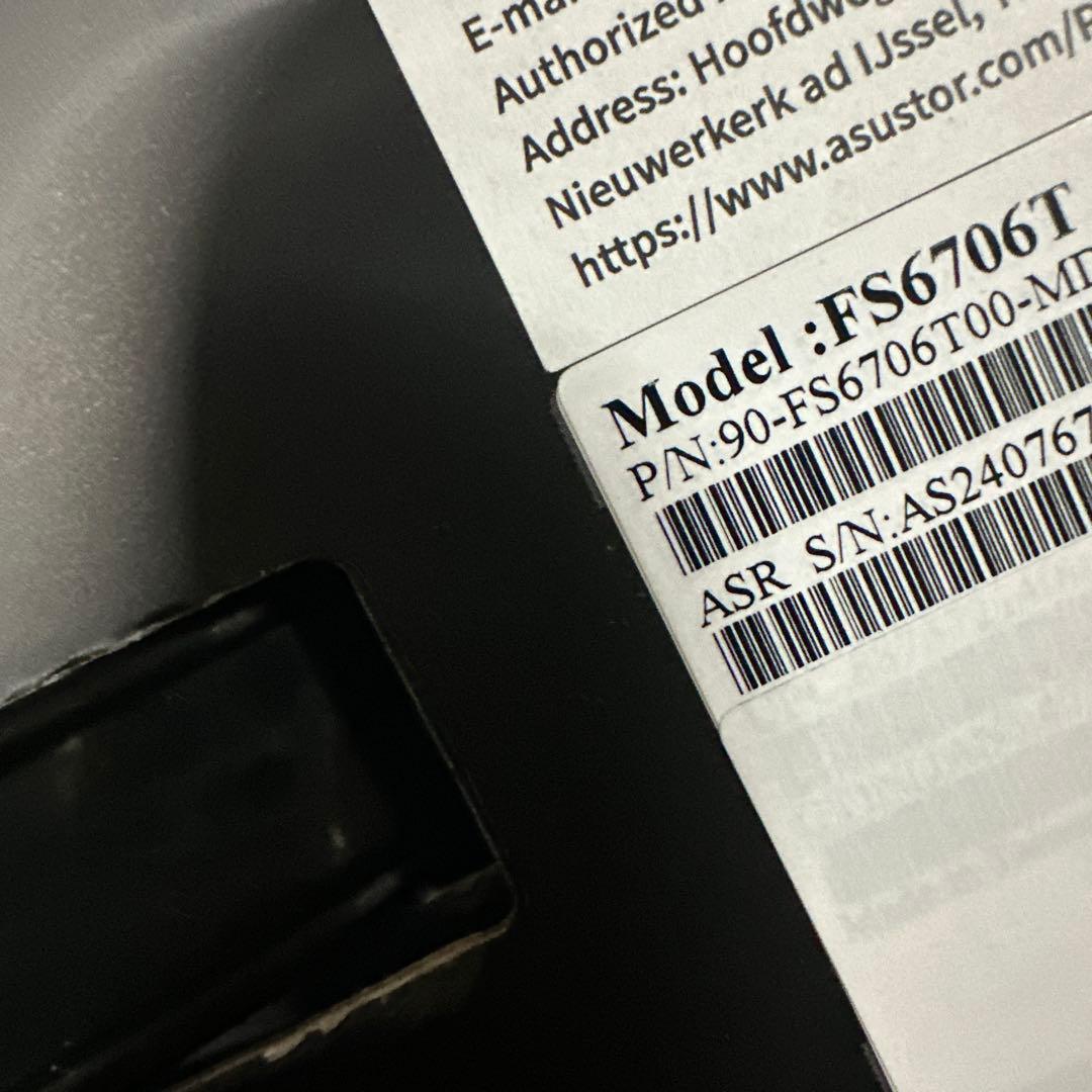 ASUSTOR ASUS子会社 SSD NAS 6ベイ FS6706T 新品