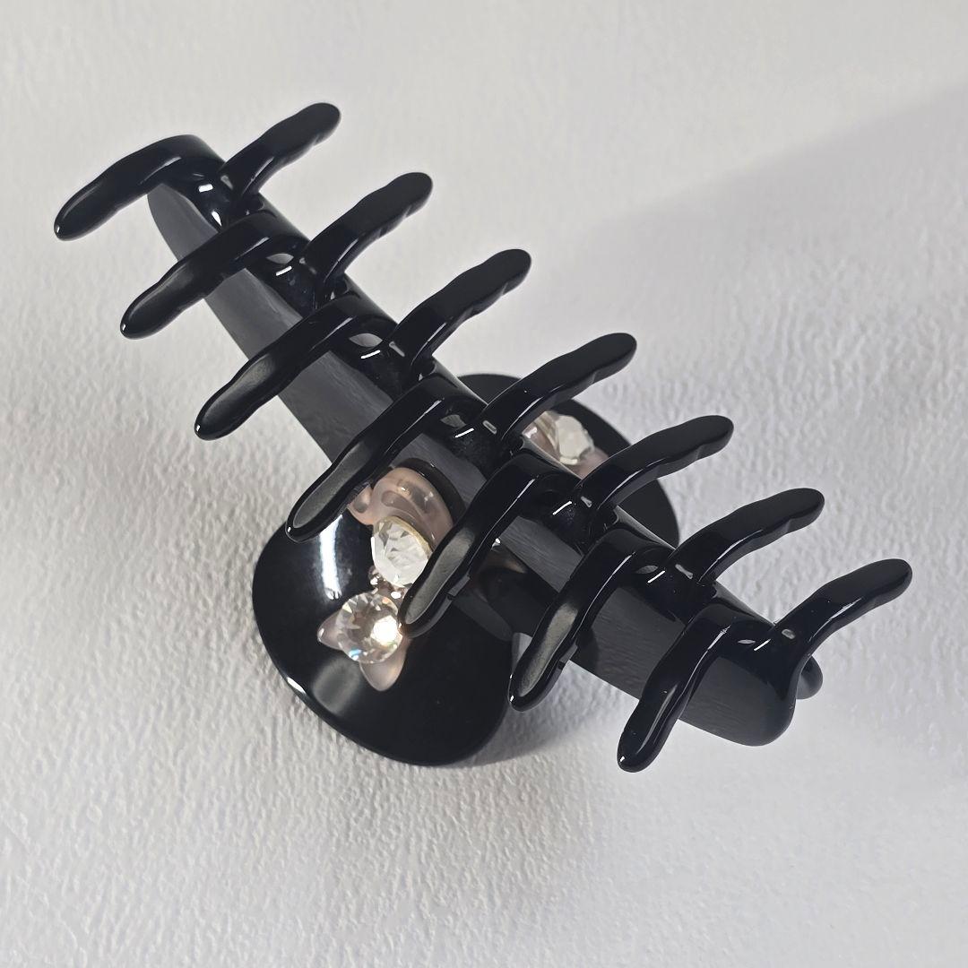 【極美品】アレクサンドルドゥパリ　豪華両面ネコ装飾クリップ　M