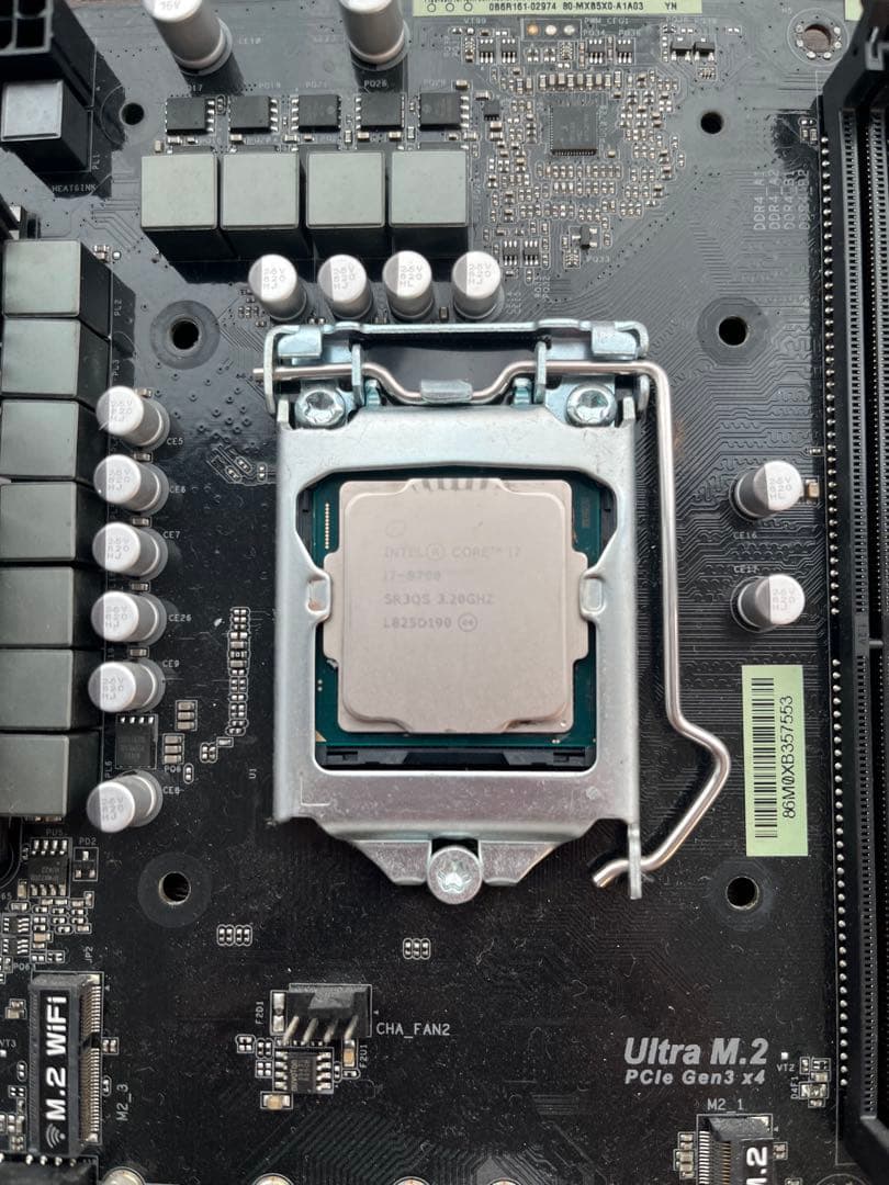 Z370 Pro4 マザーボード Core i7 8700つき　ジャンク品