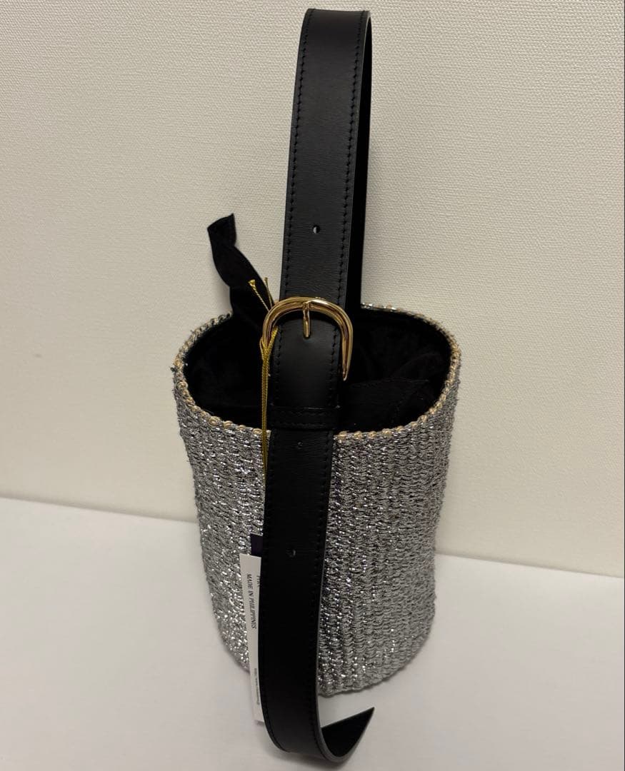 ヤマダヤ　ガルン　ヴィオラドーロ MIRO アバカメタリックバケツバッグ