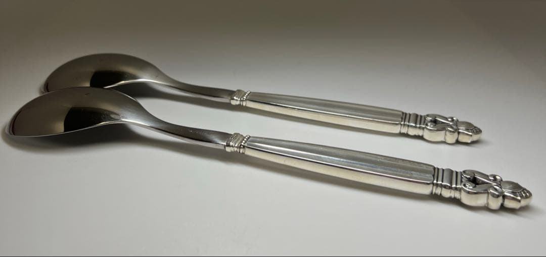 ジョージジェンセン　スプーン2本Sterling178g 東Y7-0917⭐︎2F