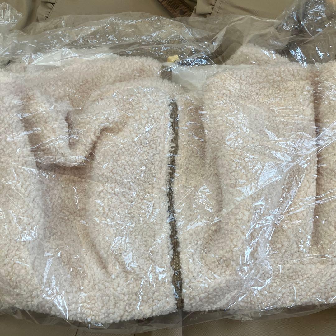 Mezzo Piano フリル付きジャケット グレー　120 二枚重ね