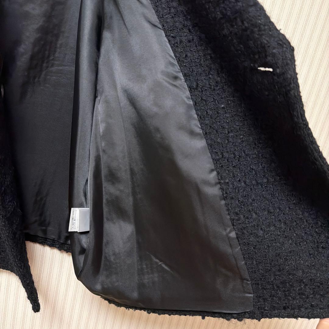 MINAMI TANAKA×CLANE OVER TWEED COATブラック0