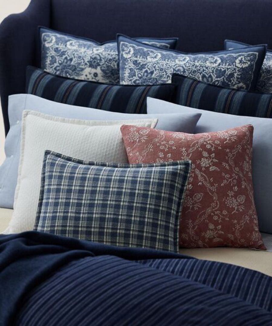 未使用ラルフローレン　シングルコンフォーターカバー&ピロケース2枚セット　青花柄