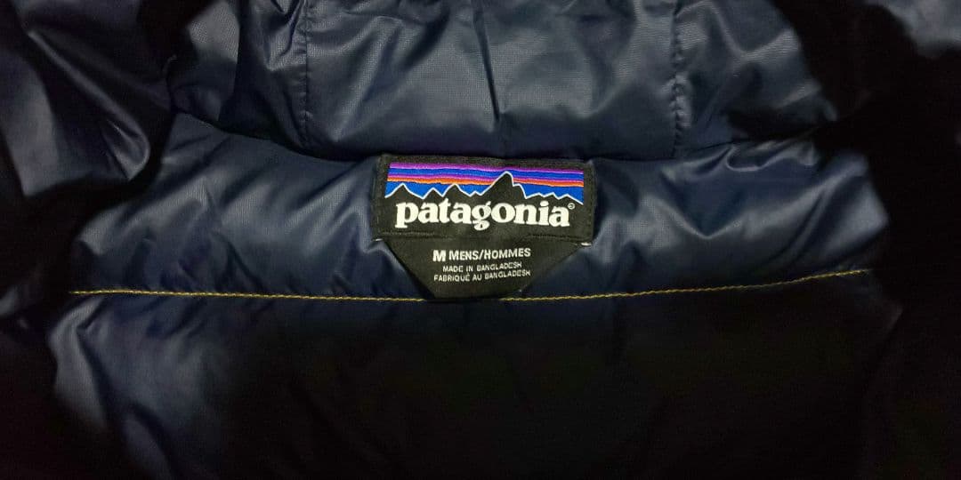 パタゴニア ダウン フーディ プルオーバー ハーフジップ メンズM