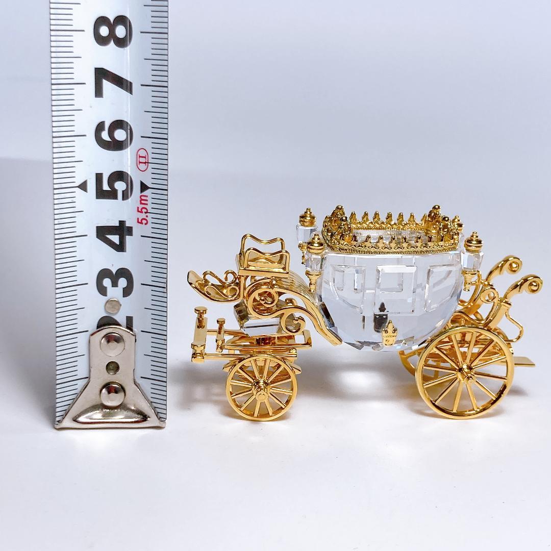 SWAROVSKI スワロフスキー 馬車　18Kゴールドコーティング|3348|