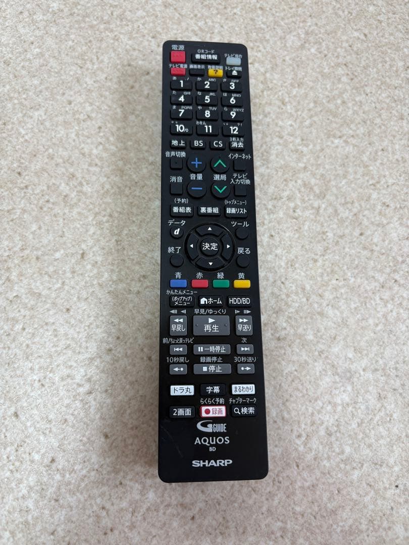 AQUOS ブルーレイレコーダー(W録/500GB)