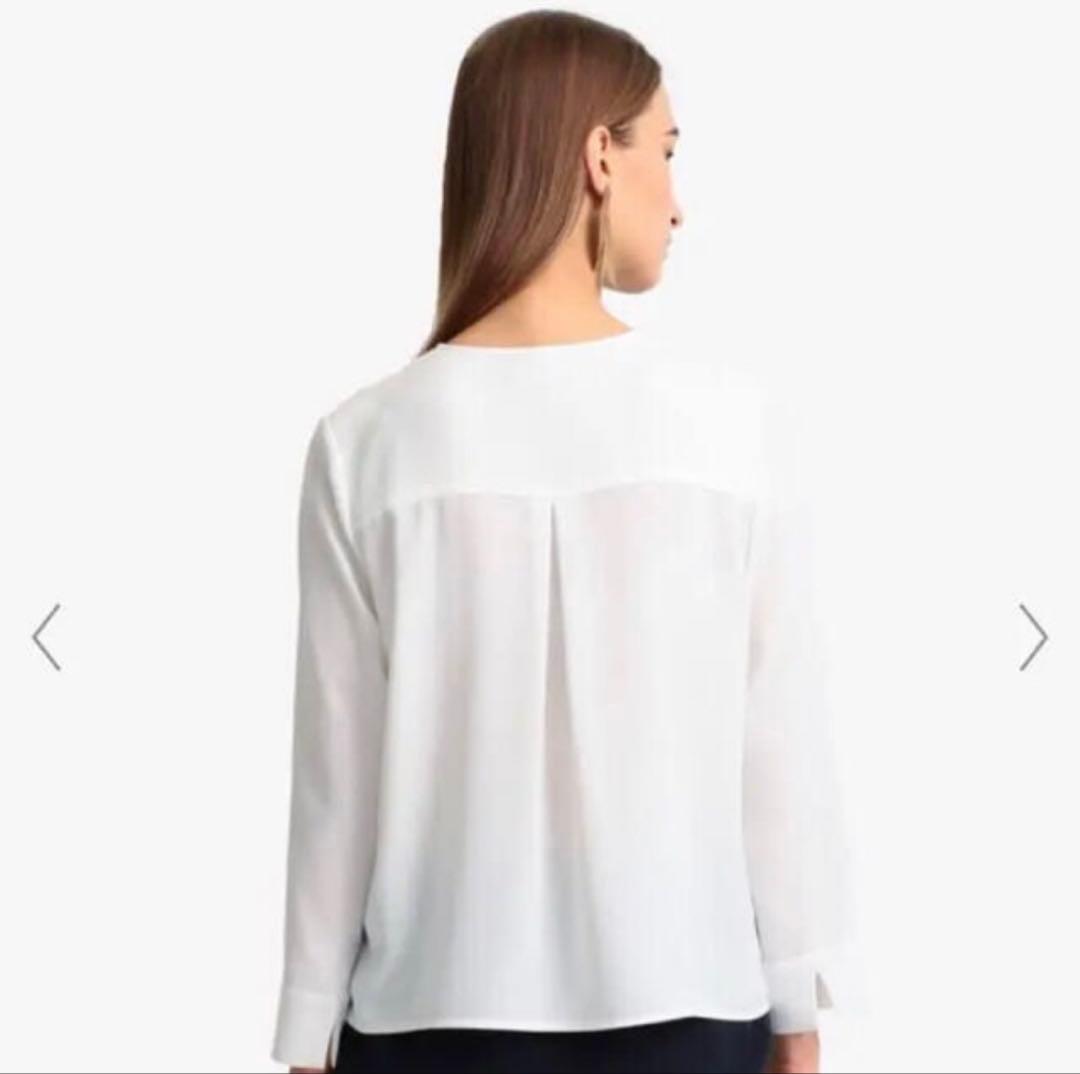 近年モデル☆theory luxe ウォッシャブル プルオーバー ブラウス