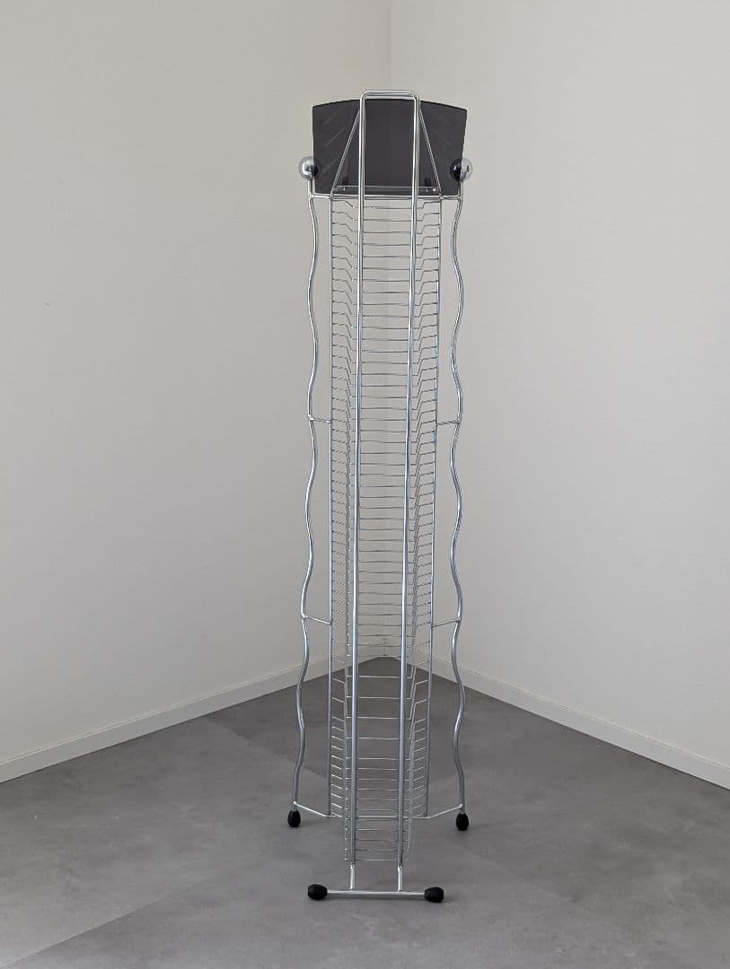 90's ポストモダン ウェーブ CDラックタワー オブジェ ヴィンテージ