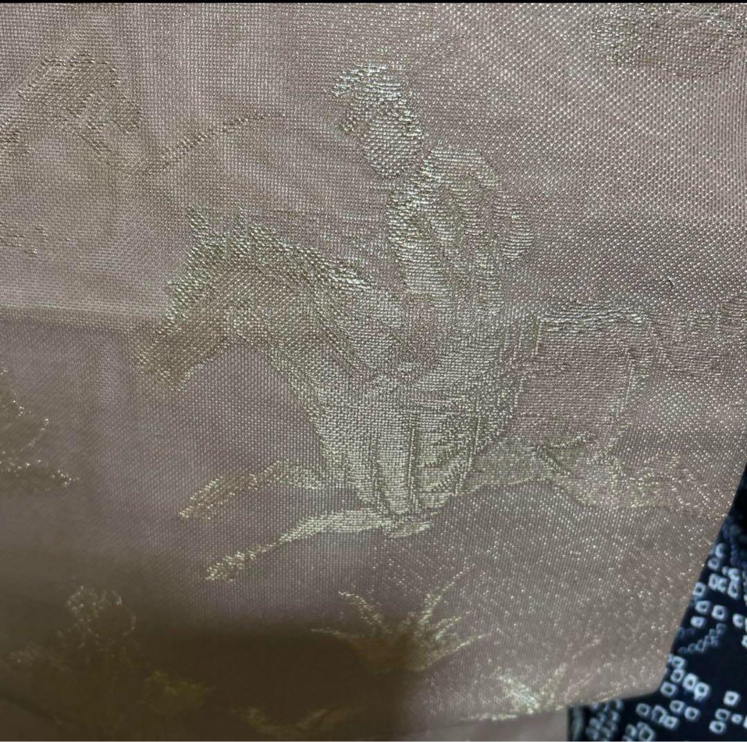 有松鳴海絞りフルセット4点　美品最高級浴衣+夏帯+夏帯締め+夏帯揚げ　ゆったり