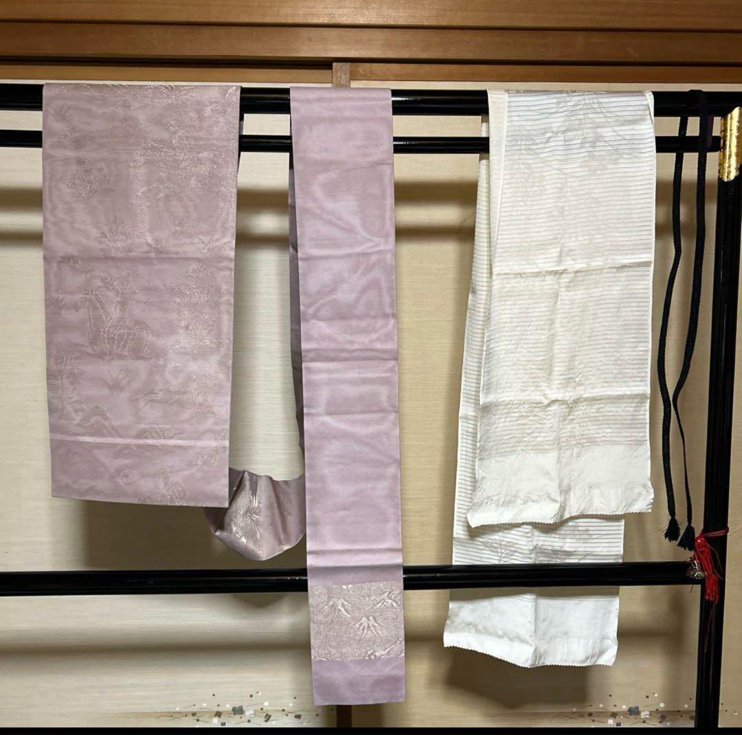 有松鳴海絞りフルセット4点　美品最高級浴衣+夏帯+夏帯締め+夏帯揚げ　ゆったり