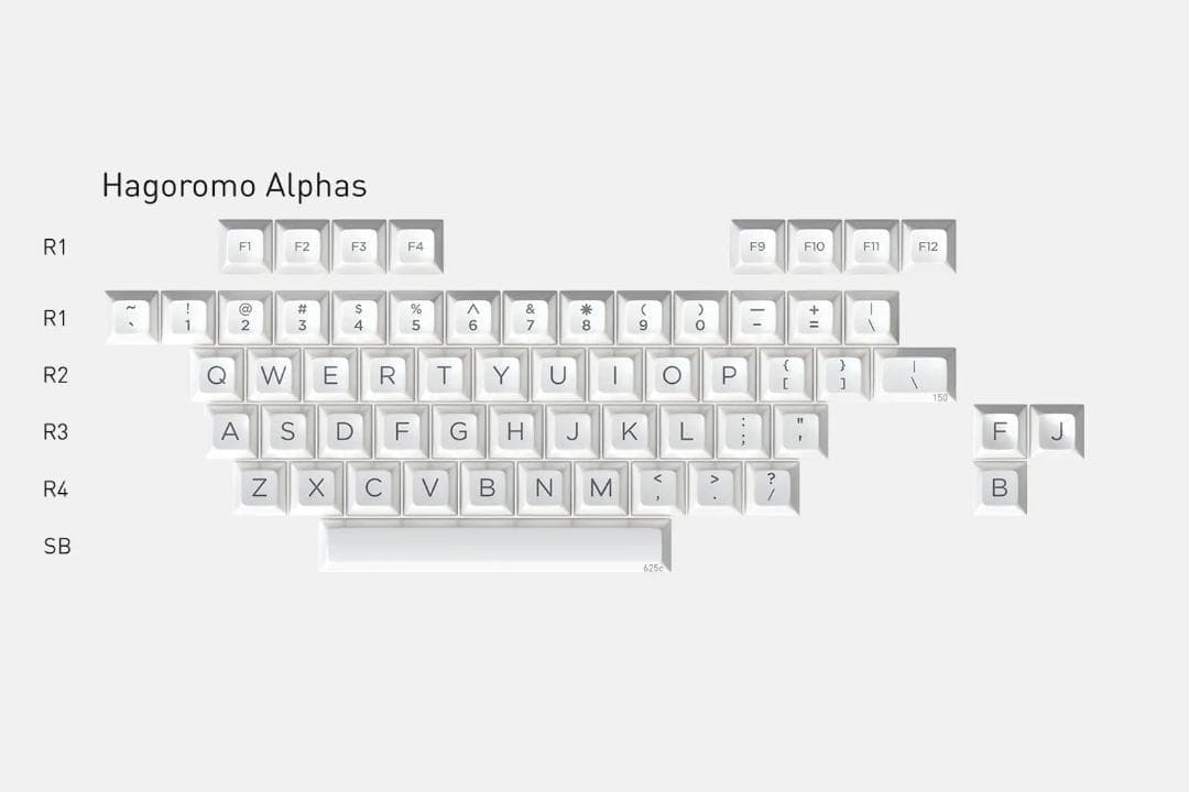 キーボード HAGOROMO ALPHAS + OBLIVION MODIFIERS