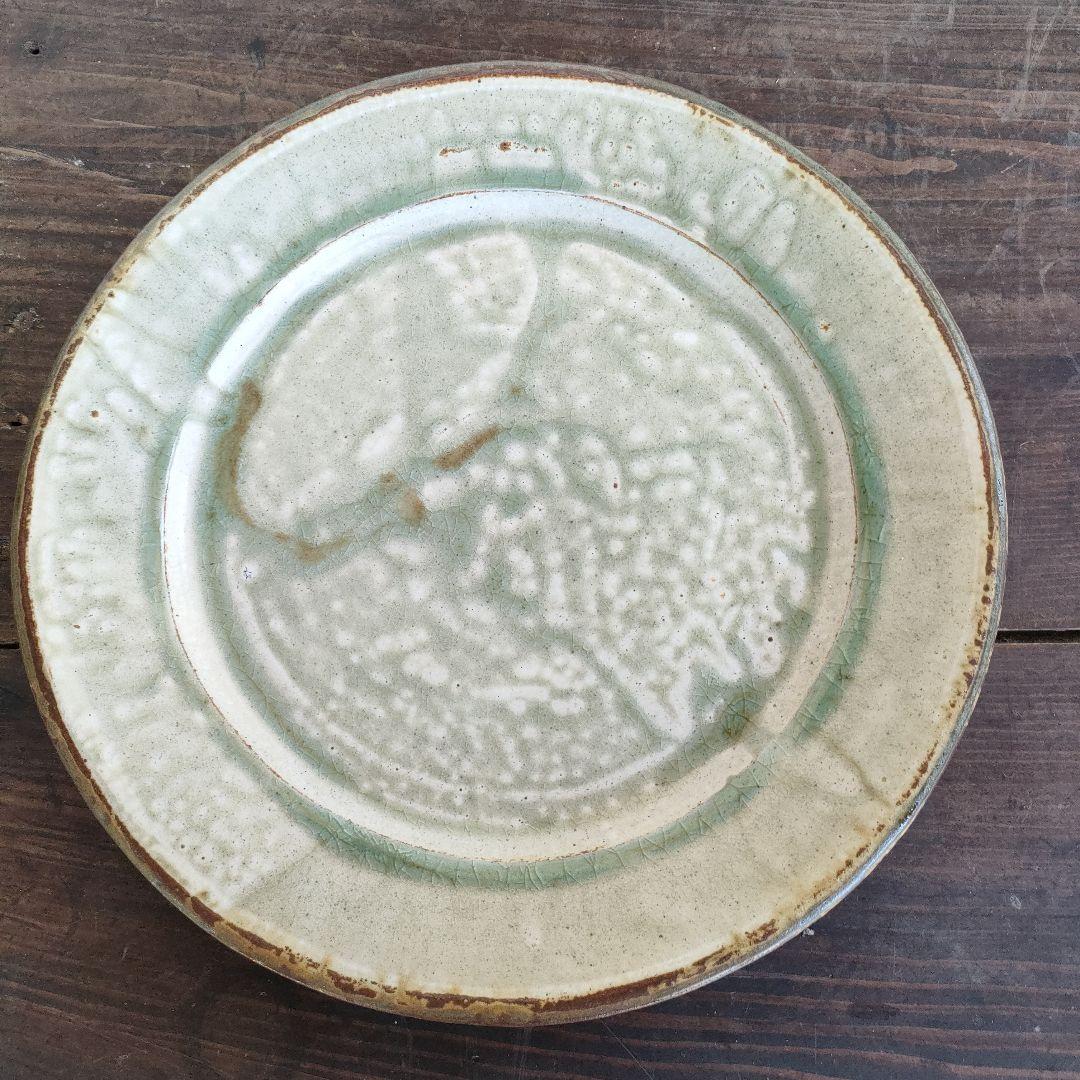 出西窯 大皿 35cm 出雲 民藝 未使用品 工芸 レア 希少 飾り皿