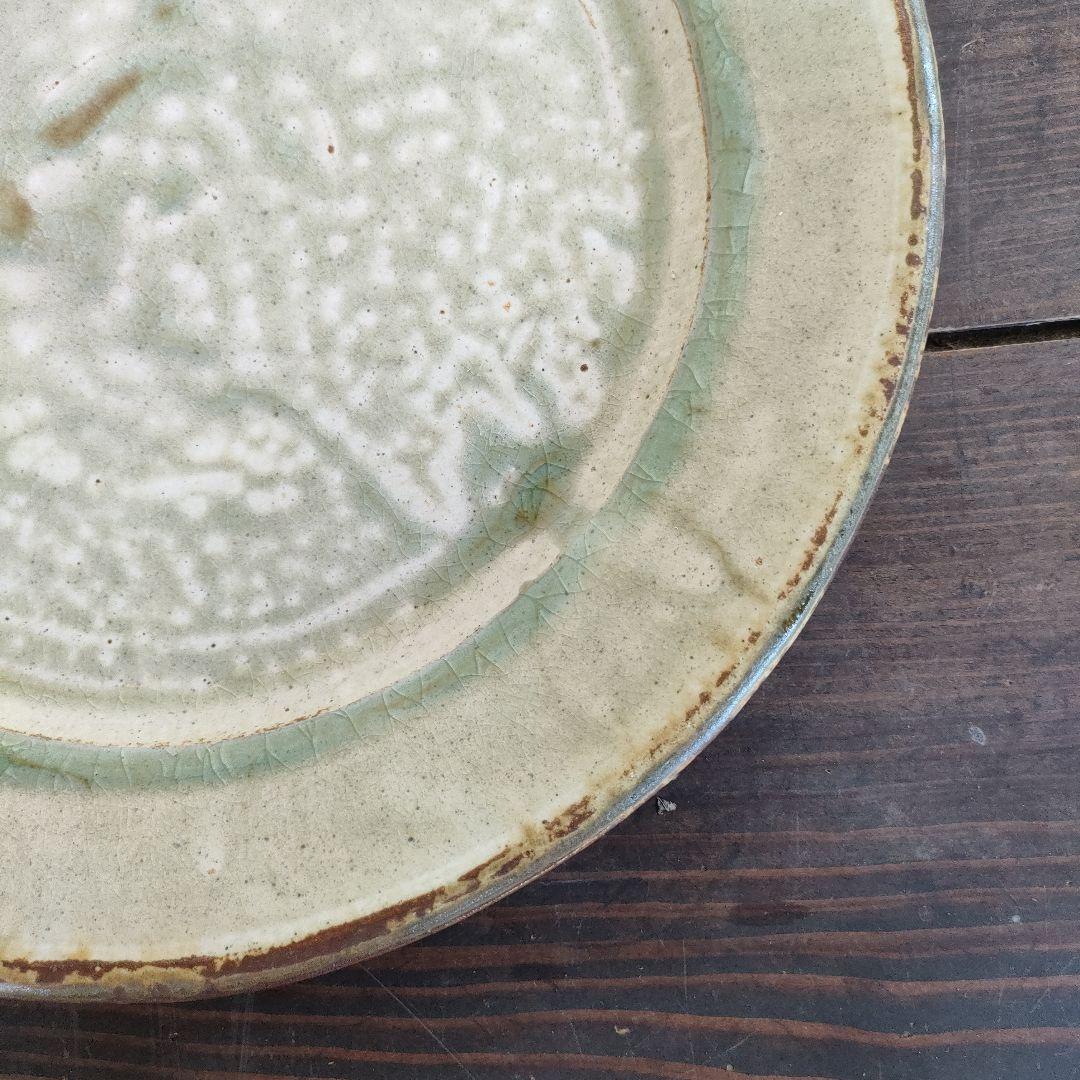 出西窯 大皿 35cm 出雲 民藝 未使用品 工芸 レア 希少 飾り皿