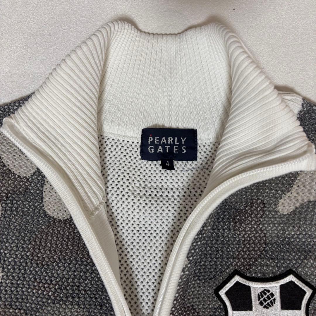 パーリーゲイツ　メッシュカモフラ柄 ジップアップブルゾン ゴルフウェア サイズ4