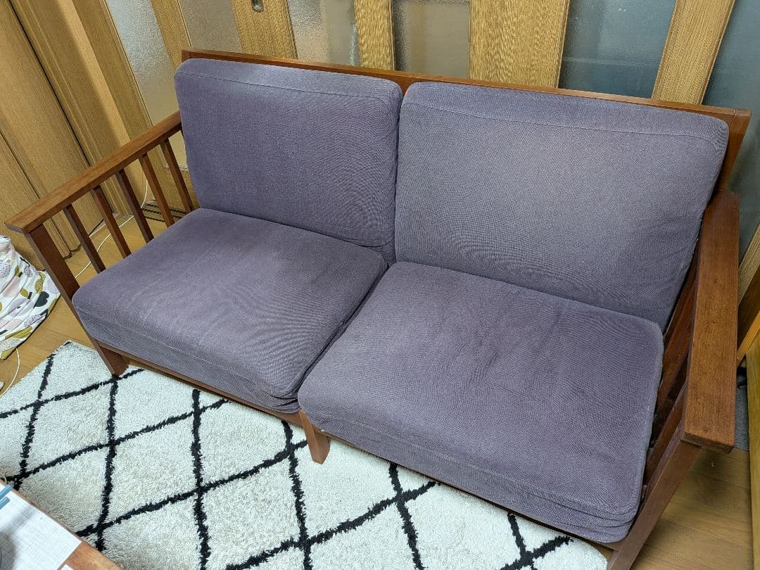 【新生活】北の住まい設計社 n’frame Sofa Ⅰ M チェリー無垢材