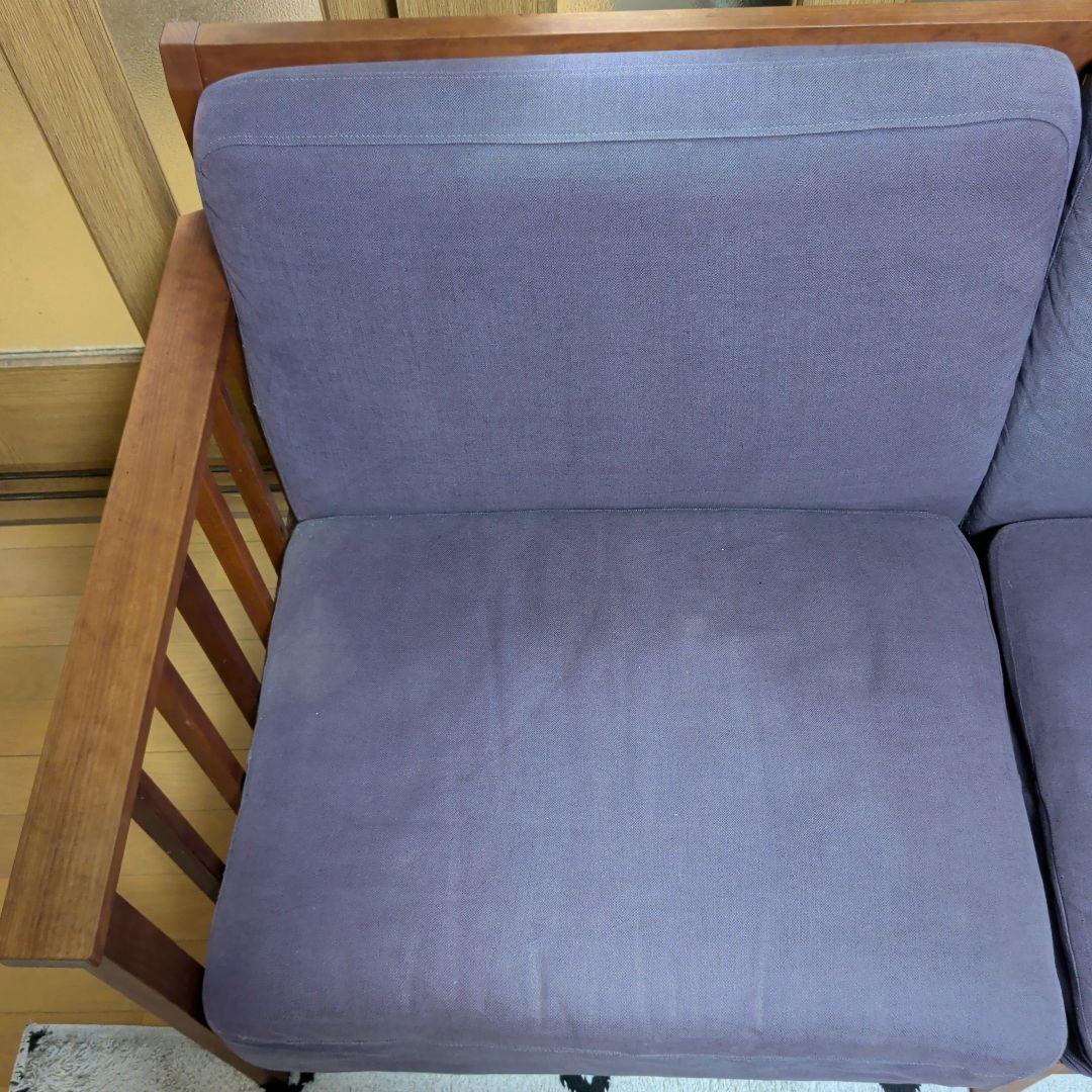 【新生活】北の住まい設計社 n’frame Sofa Ⅰ M チェリー無垢材