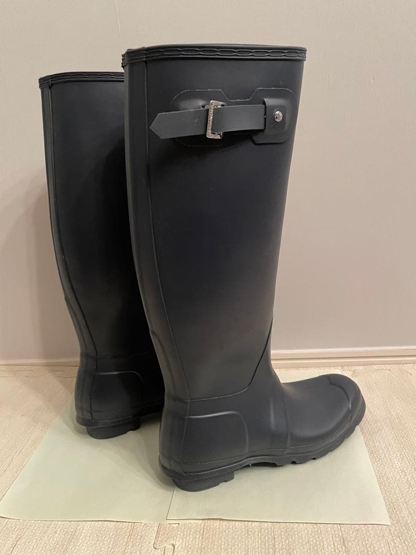 ハンター　レディース　トールレインシューズ　ネイビー25cm