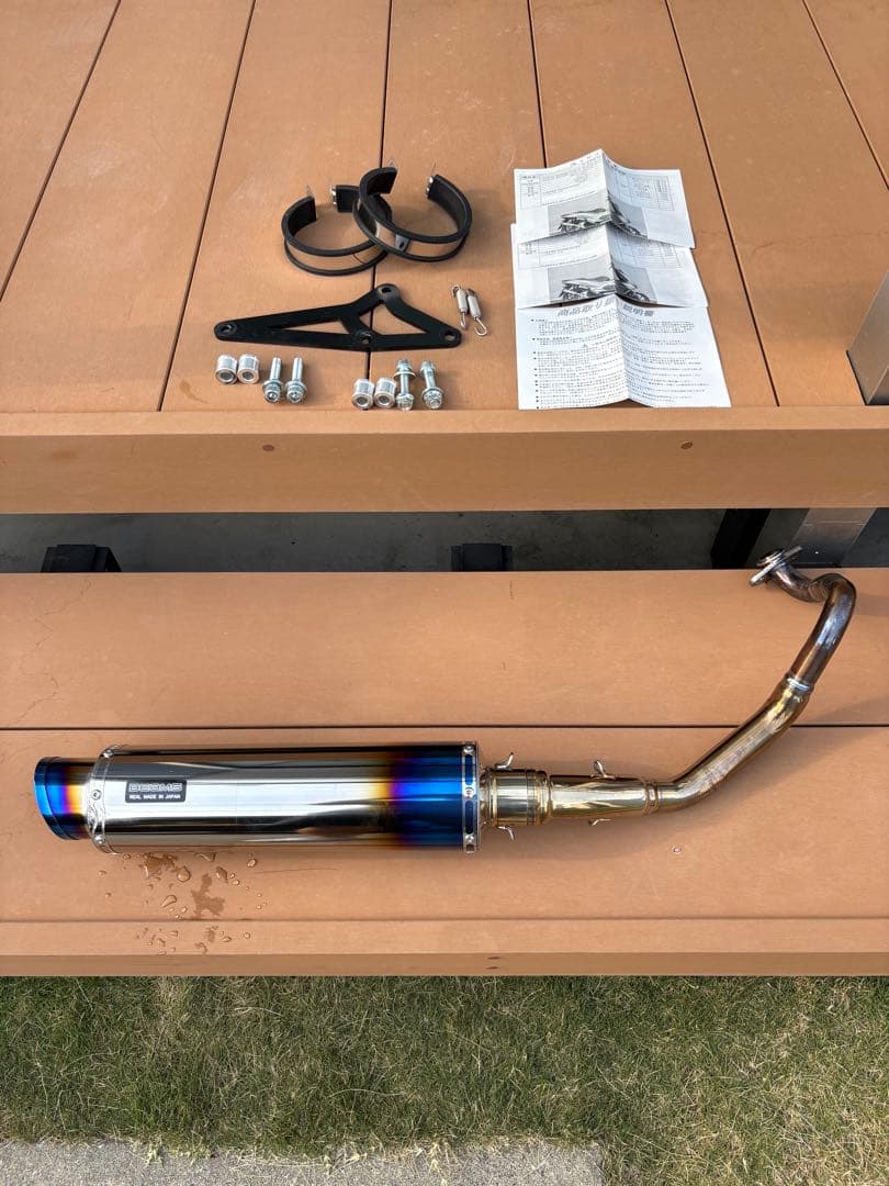 PCX jf81装着 BEAMS チタンマフラー