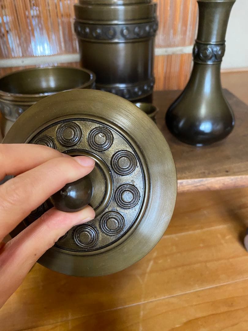 茶道具　皆具　銅製