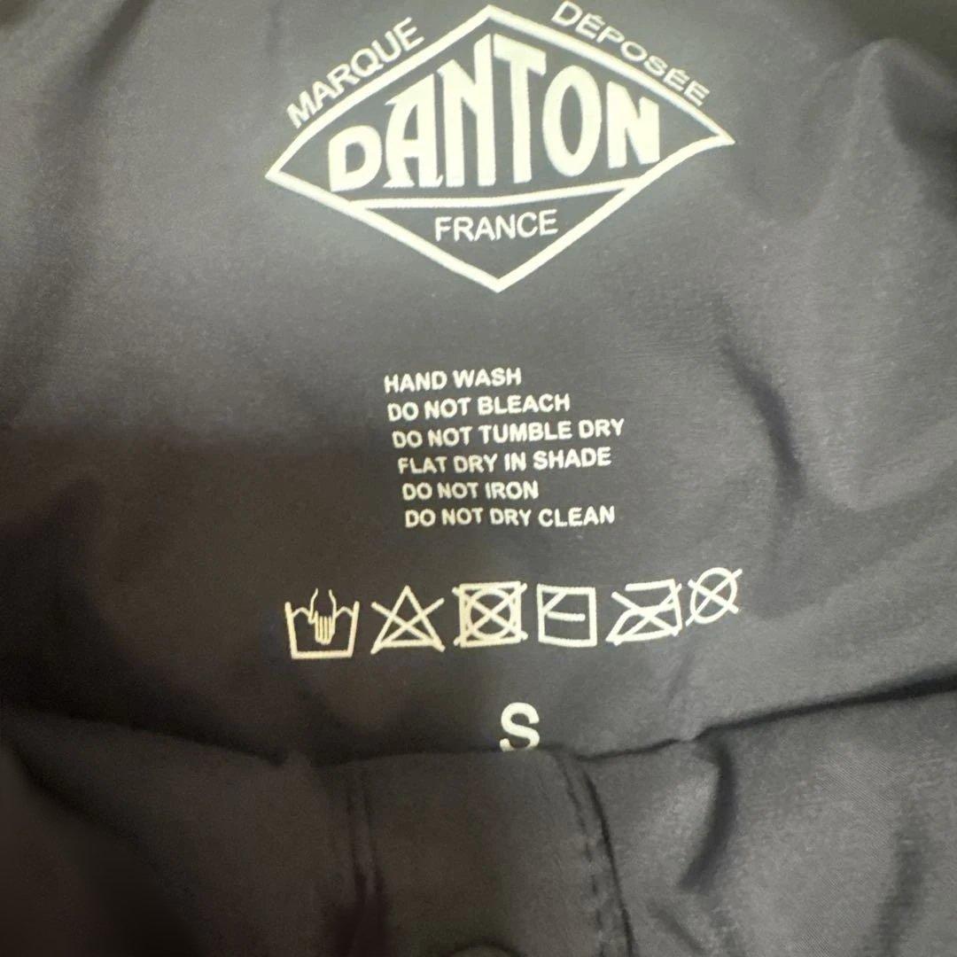 DANTON ノーカラージャケット S インサレーションジャケット　ブラック　黒