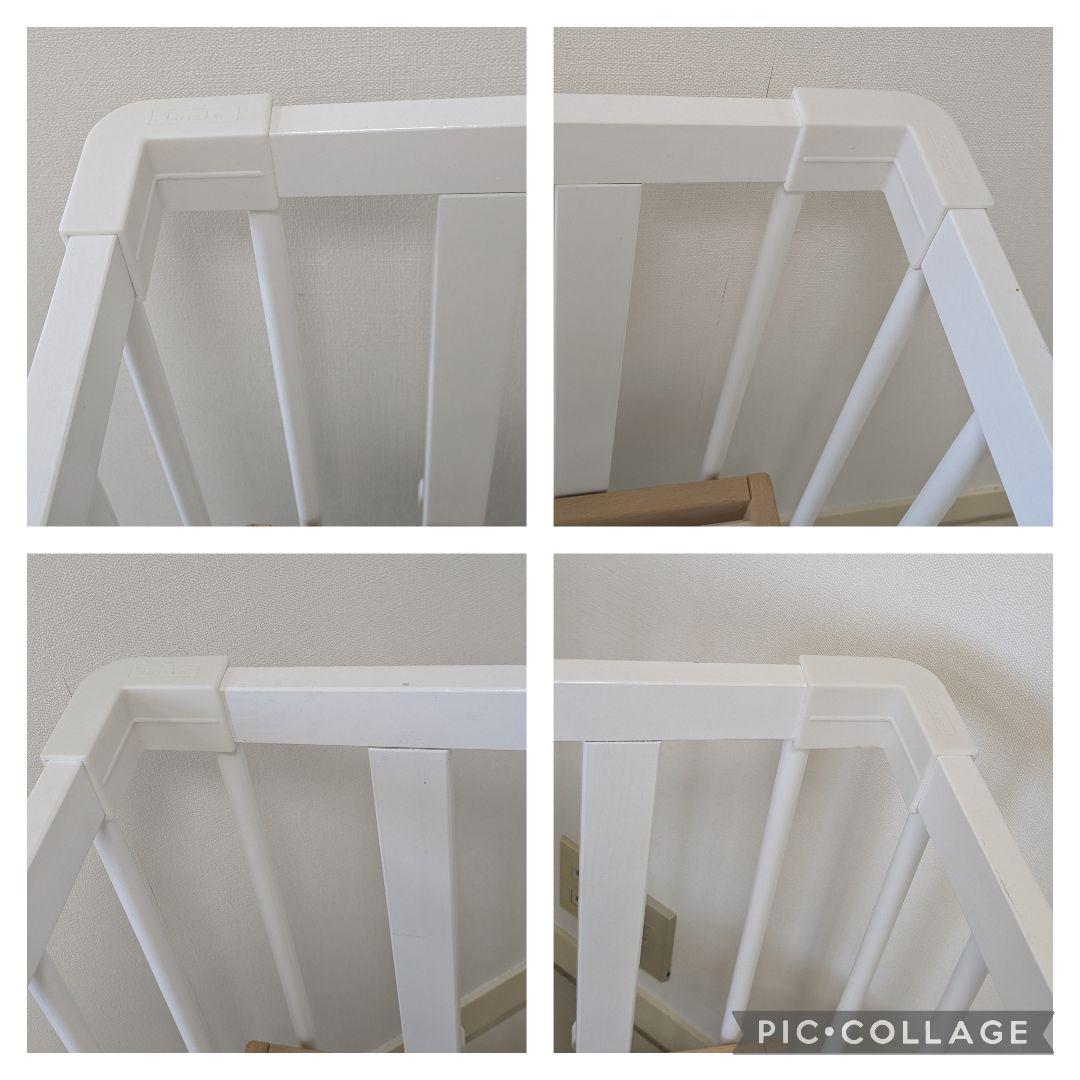 ファルスカ　ミニジョイントベッドNEO　ホワイト　天然木使用