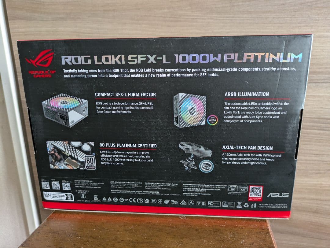 電源ユニット ASUS ROG LOKI 1000W PLATINUM SFX-L