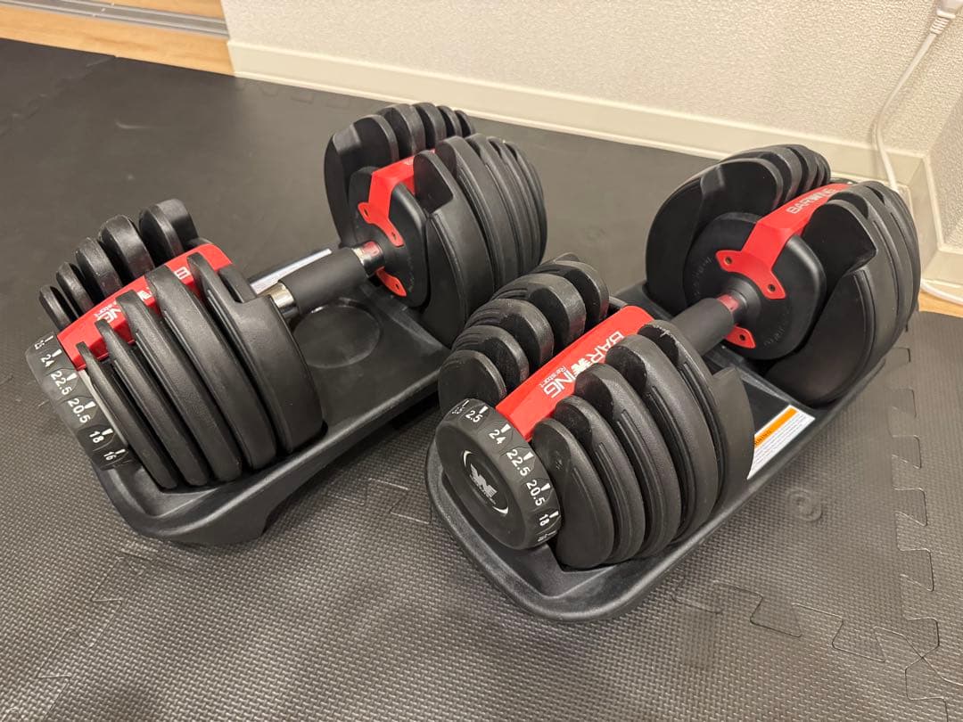 BARNINGS ダイヤル式調整ダンベル 可変式ダンベル 24kg