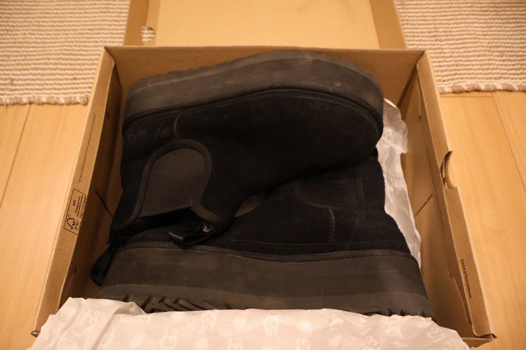 himeUGG アグ　厚底　ブーツ　限定　レア　サイドゴア　黒　ブラック