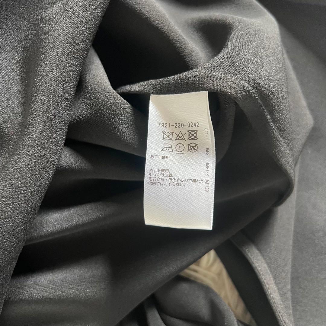 BLAMINK ブラミンクシルク レギュラー シャツ ブラック