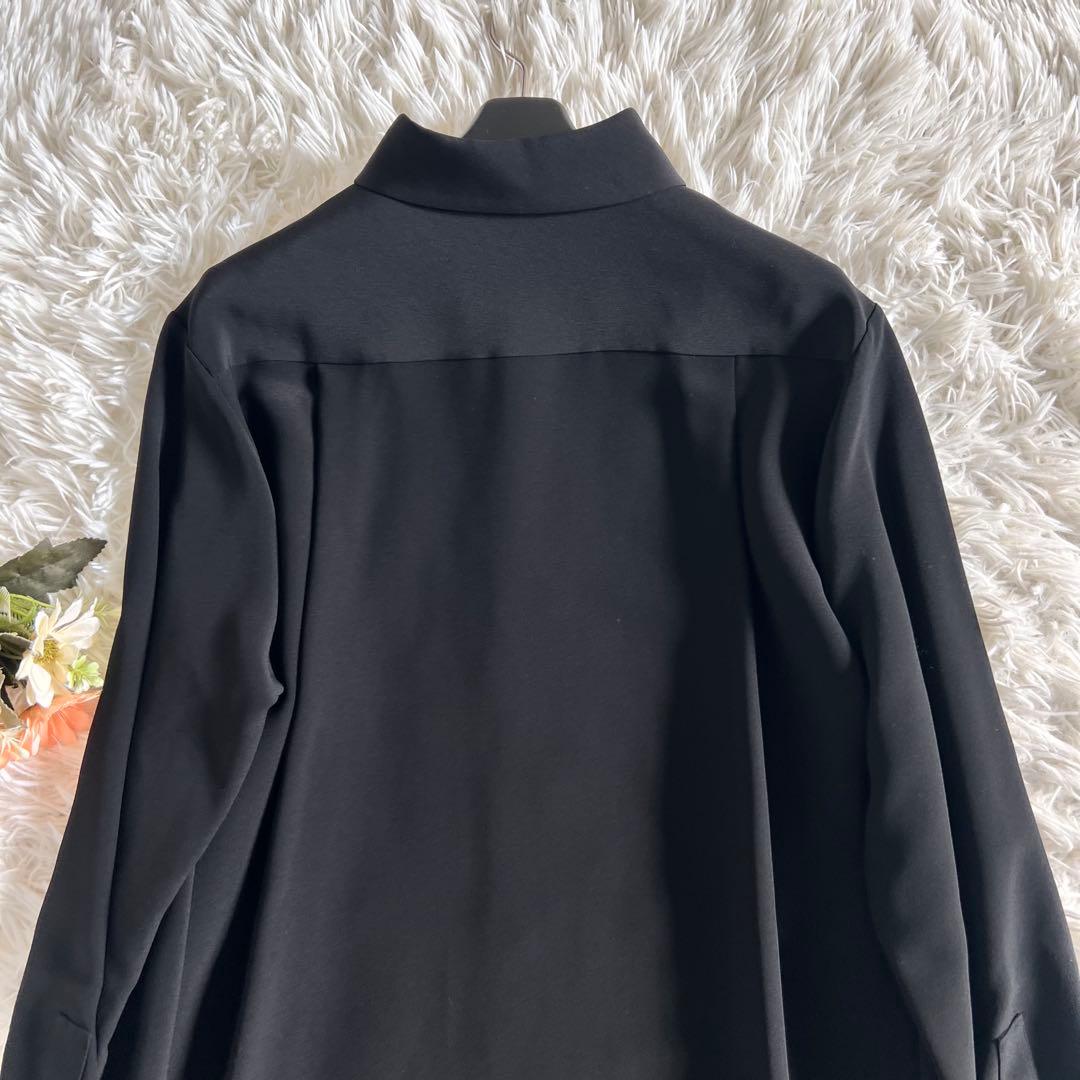 BLAMINK ブラミンクシルク レギュラー シャツ ブラック