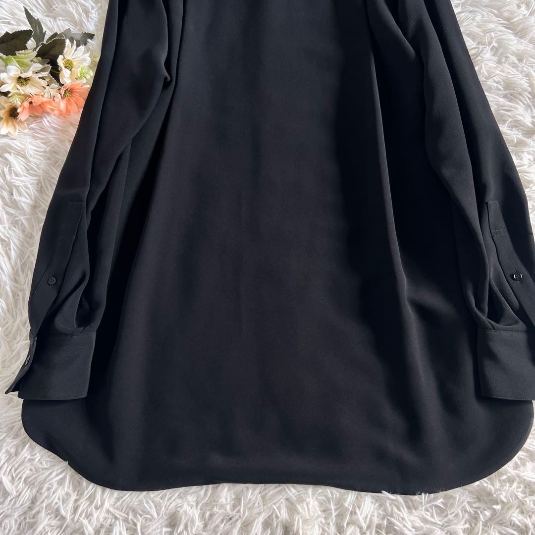 BLAMINK ブラミンクシルク レギュラー シャツ ブラック