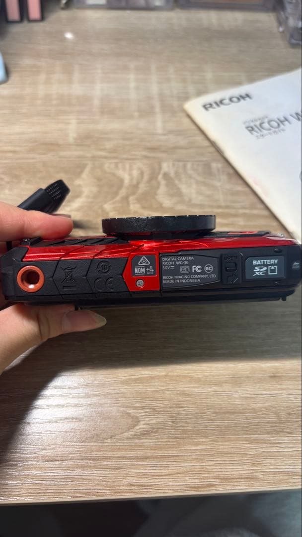 RICOH WG-6 レッド 防水デジタルカメラ