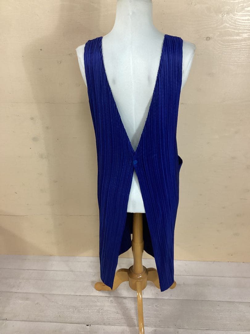 6.12◎S860◎イッセイミヤケ◎プリーツ◎エプロン◎ワンピース