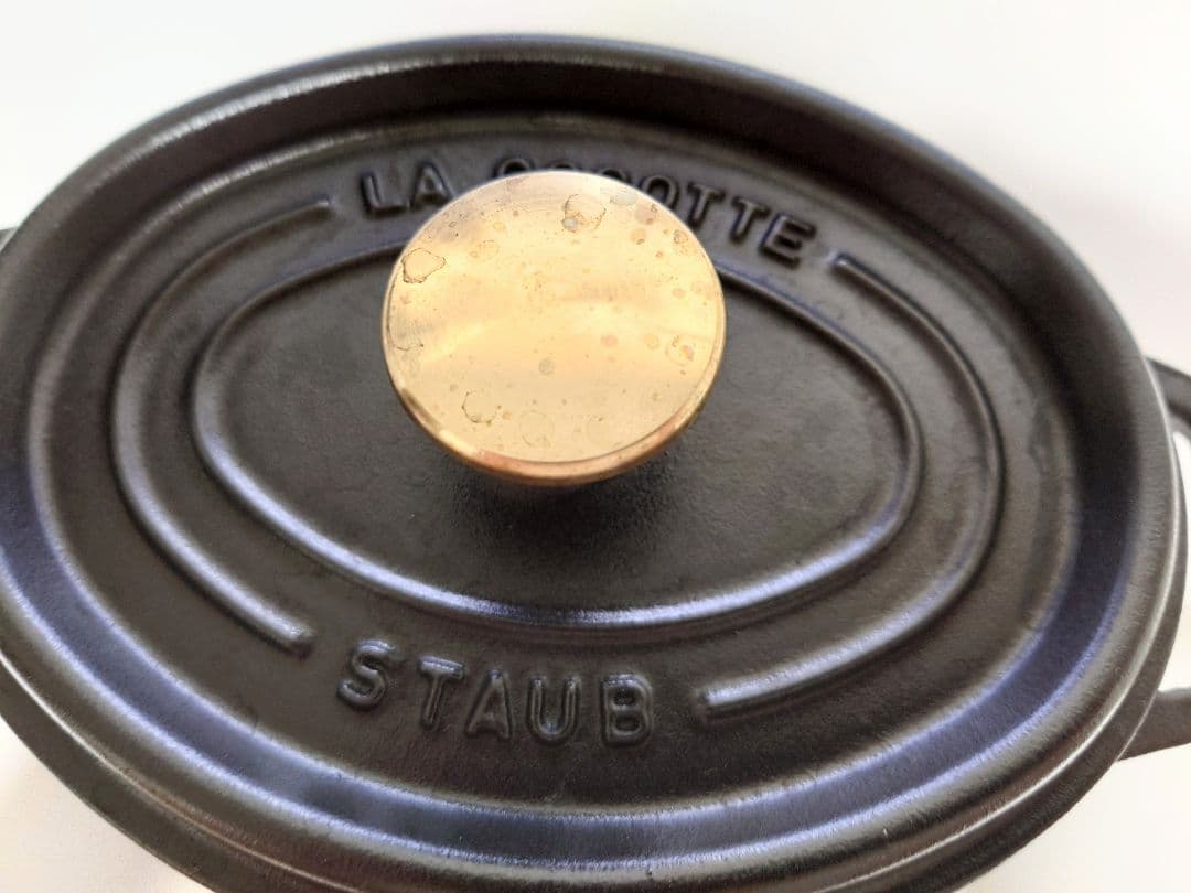 ストウブ ココット オーバル 17cm ブラック