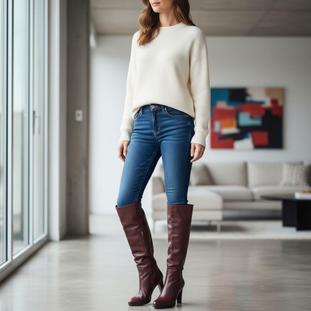 PRADA プラダ 4wayロングブーツ ブラウンレザー ベルトチャーム 21