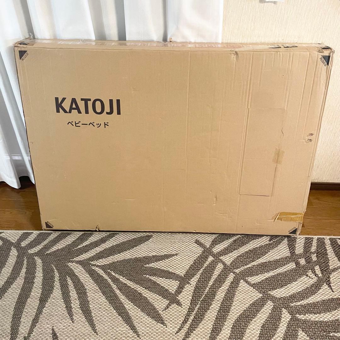 【美品】KATOJI ベビーベッド タチベッド ハイタイプ ホワイト