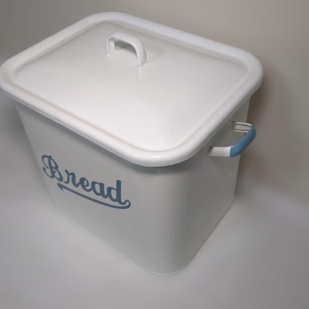 ホーロー ブレット缶 ブルー