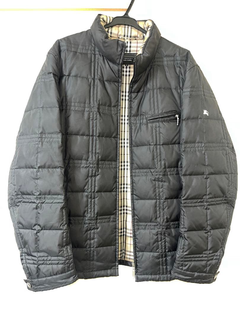 【美品】バーバリーブラックレーベル ダウンジャケット ノバチェック