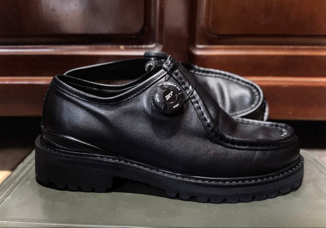 PG×StevenAlan KNOCK BLACK LEATHERシューズ