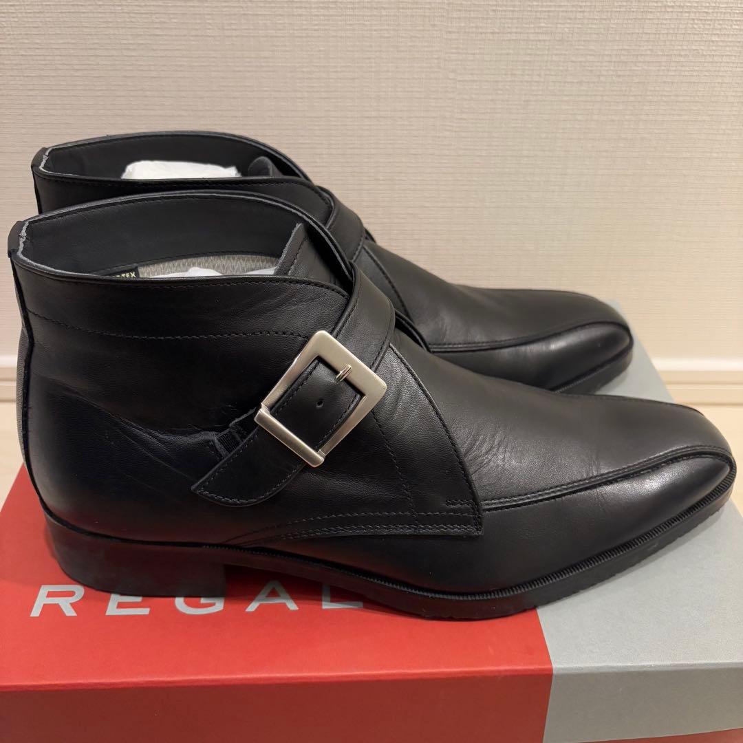 リーガル防水 防滑 チャッカブーツ ブラック 黒 49RR モンクストラップ