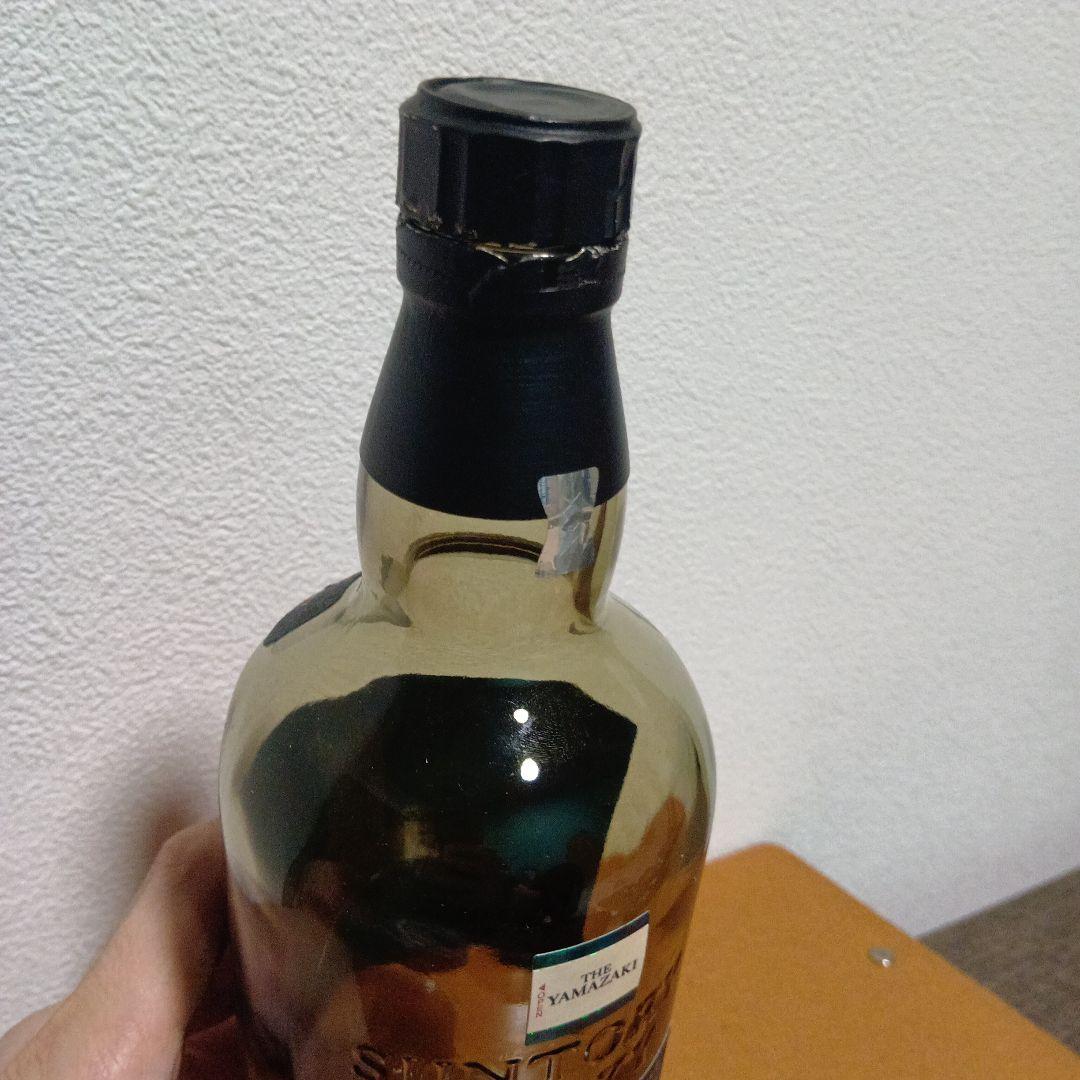 山崎 18年 シングルモルトウイスキー 750ml 空瓶　化粧箱付き