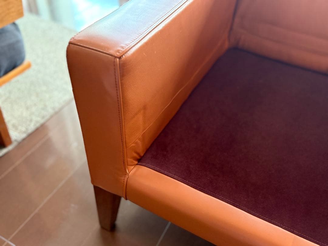RORO 一人掛けソファ　本革　キャメルブラウン