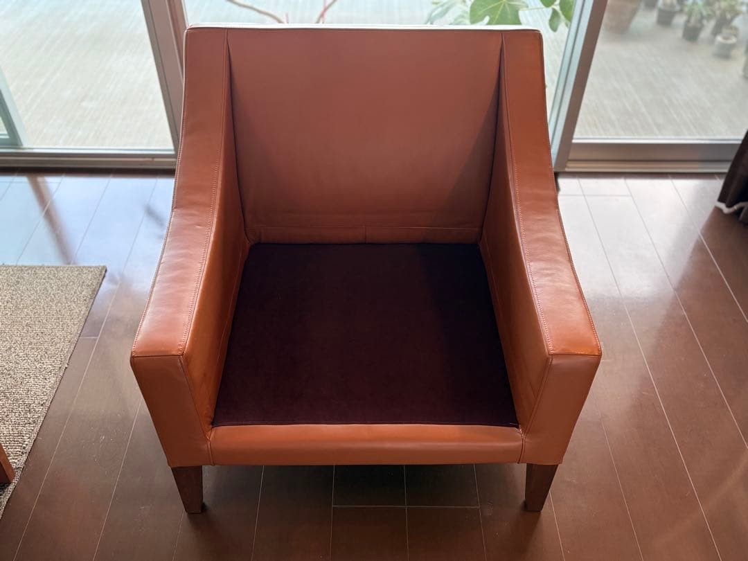 RORO 一人掛けソファ　本革　キャメルブラウン