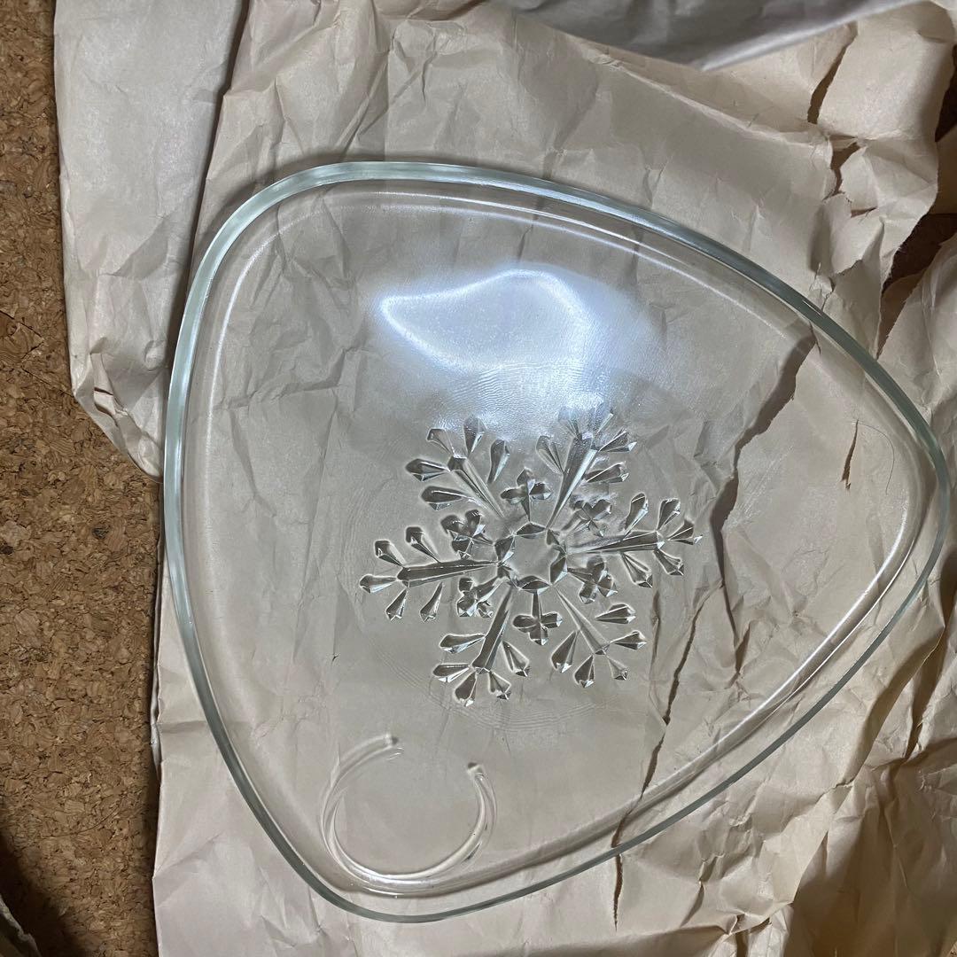 レア物☆FLAKE ☆スノーフレーク Indiana Glass4セット