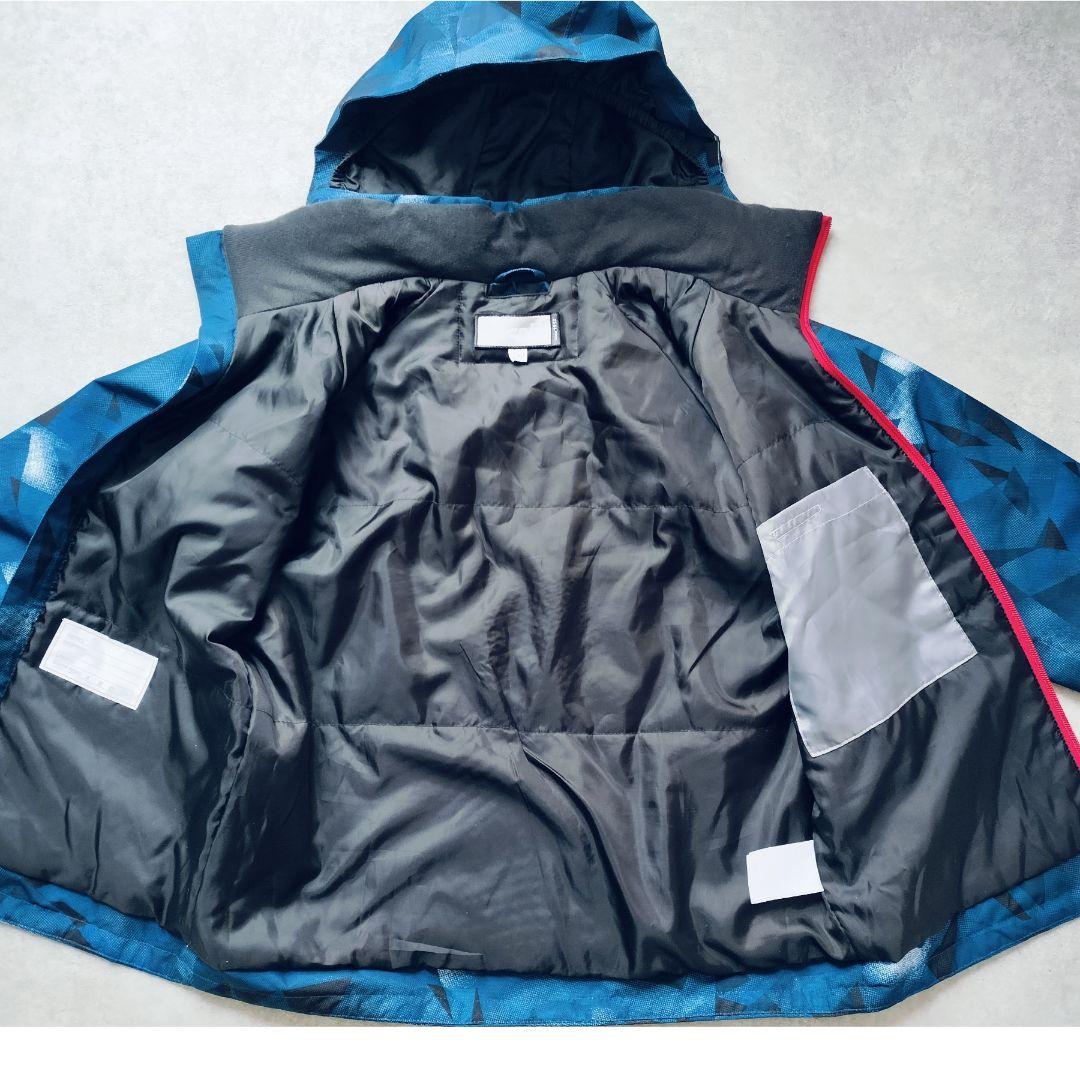 極美品 PHENIX フェニックス スキーウェア 上下150 幾何学 ネイビー