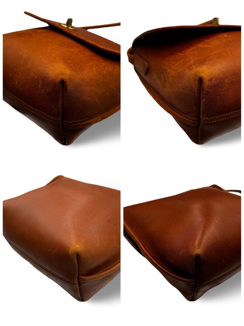 【ヴィンテージ】オールドコーチ　ショルダーバッグ　レザー　ターンロック　ブラウン