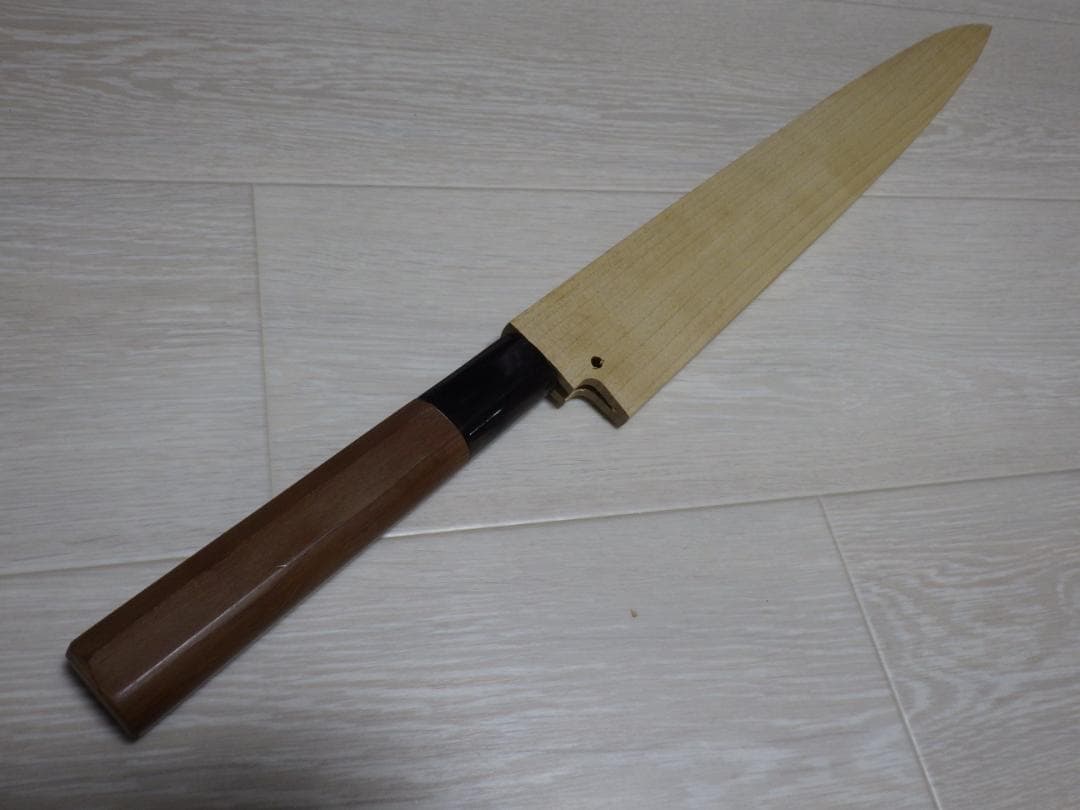 酔心INOX本焼き★柳刃刺身包丁尺寸★六角半丸水牛柄★鞘付属