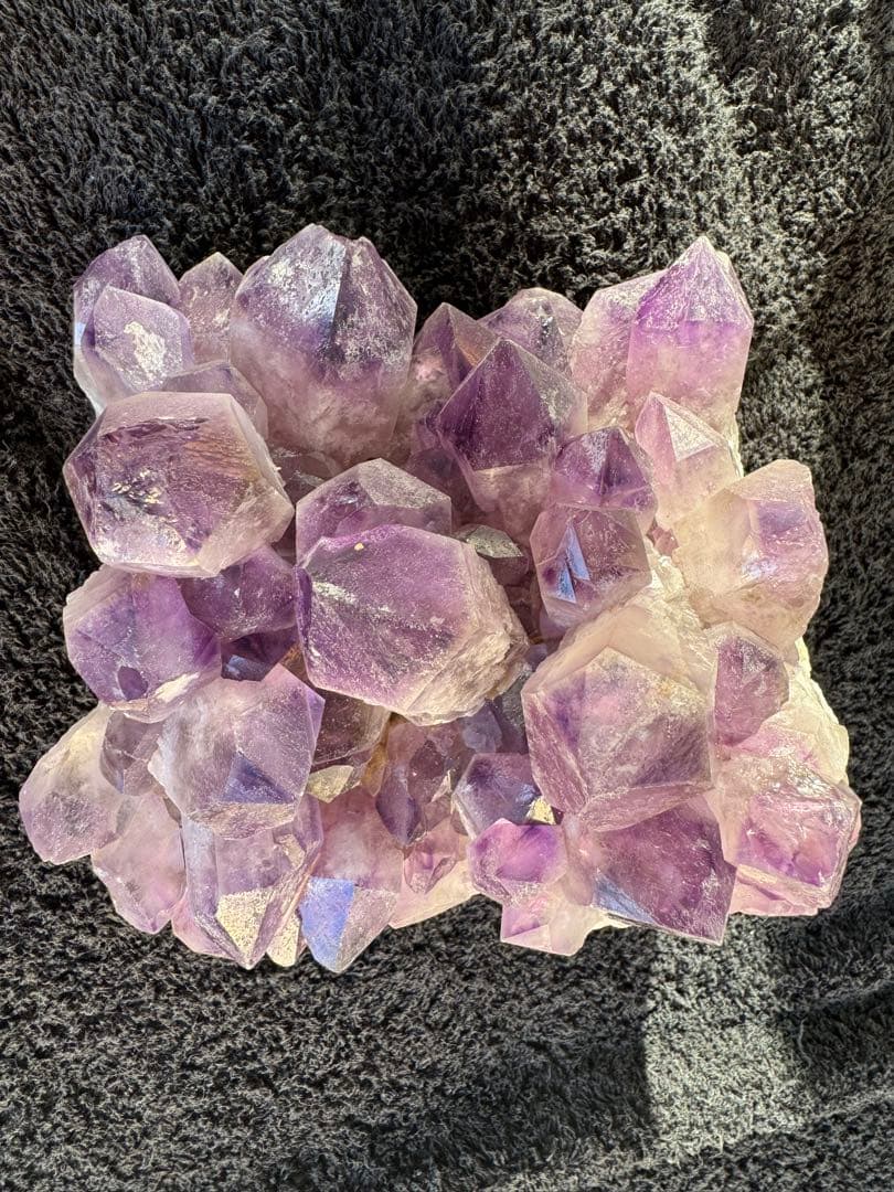 ザンビア産　希少　アメジスト　フラワー　クラスター　開運水晶